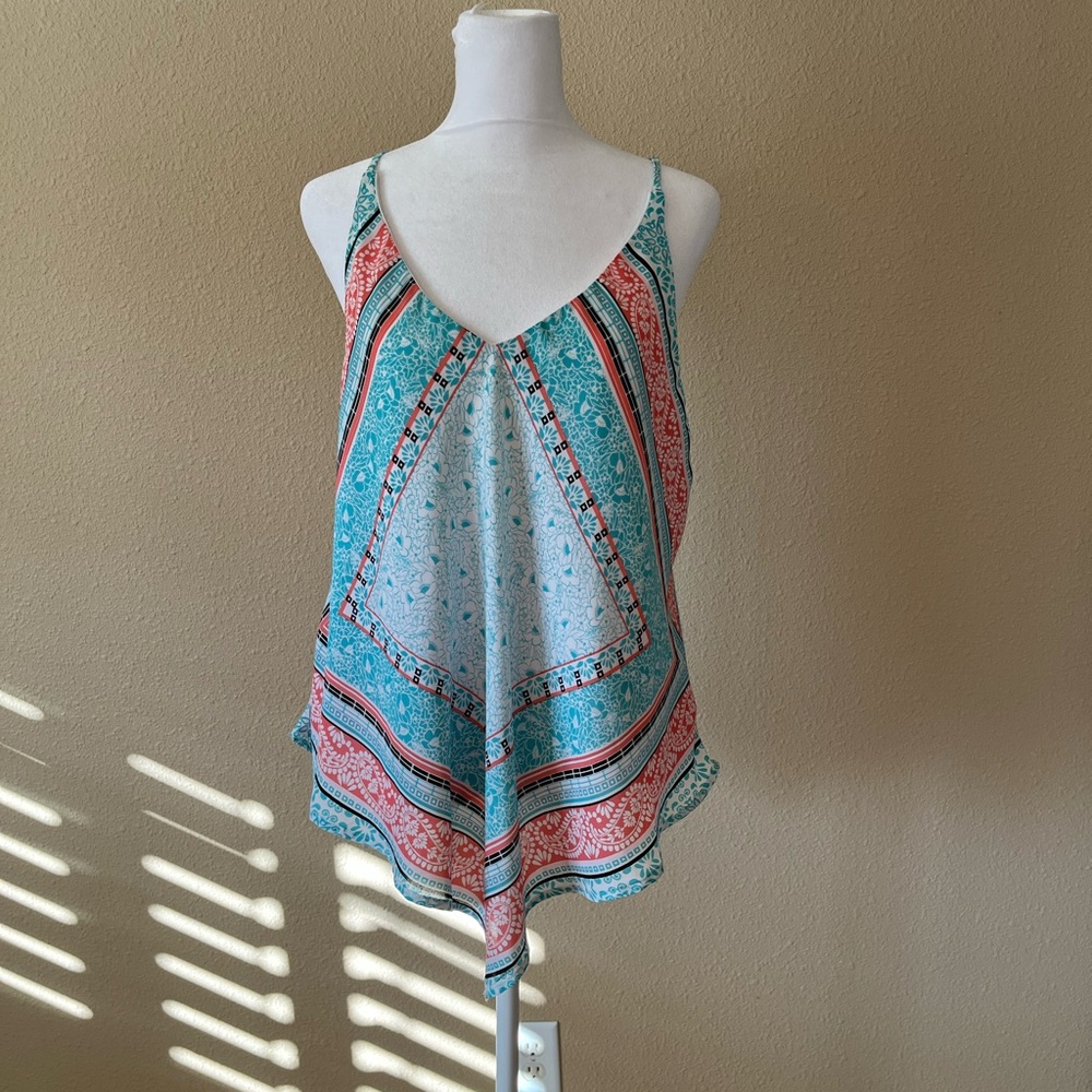 Women's Multicolor Sleeveless Top